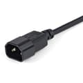 Miniatyrbillede 2 af 5: StarTech.com 1 m standard strømkabelforlænger til computer C14 til C13