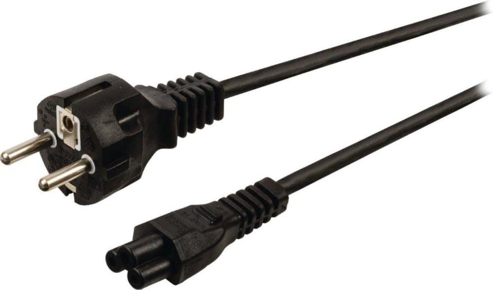 HP strømkabel 1,8 m sort (C5 til Schuko lige)