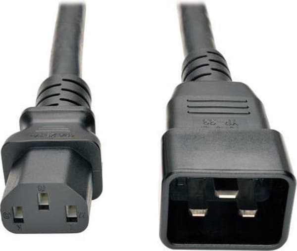 Tripp-Lite P032-007 C20–C13 virtajohto tietokoneelle - Heavy Duty, 15A, 100-250V, 14 AWG, 7 jalkaa, musta TrippLite