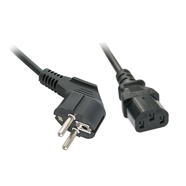 Lindy IEC nätsladd, 2 m nätsladd med IEC-kontakt - Svart (30335)