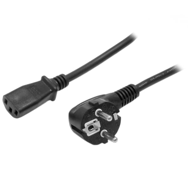 StarTech.com Schuko IEC -pistokevirtajohto - CEE7 - IEC320 C13 - Virtajohto - CEE 7/7 (SCHUKO) (M) - IEC 320 EN 60320 C13 - 1,8 m - Musta - Eurooppa (