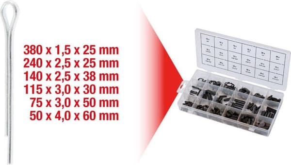KS Tools 1000-delt split-sæt 1,5x25-4x60mm