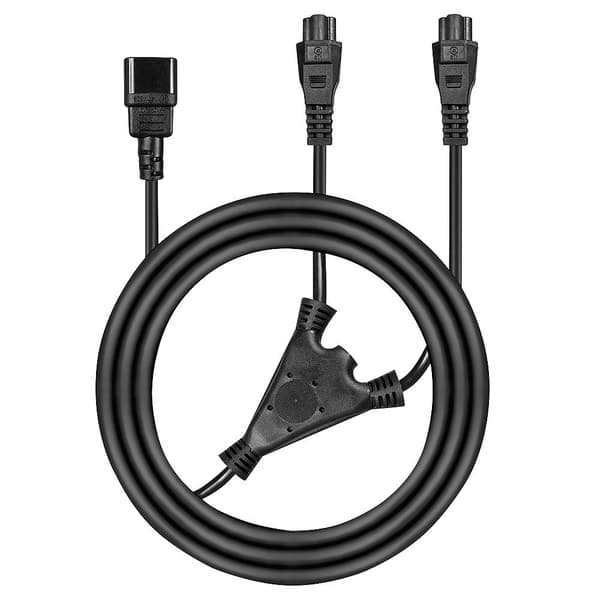Lindy - Strømledning - IEC 60320 C14 til IEC 60320 C5 - 2,5 m - Støbt - Sort (30370)