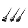 Miniatyrbillede 1 af 2: Lindy - Strømledning - IEC 60320 C14 til IEC 60320 C5 - 2,5 m - Støbt - Sort (30370)