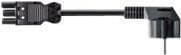 Bachmann - strømkabel - GST18i3 (M) til CEE 7/4 (M) - 2 m - retvinklet stik - sort