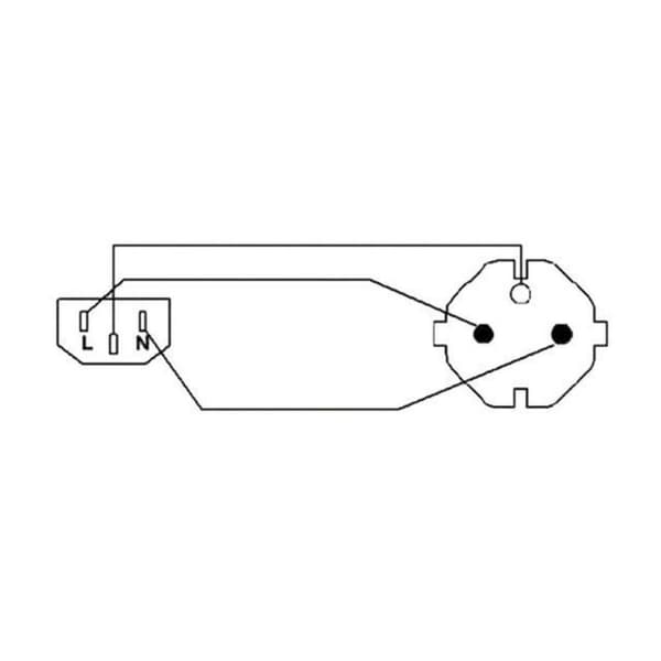 Hyvät liitännät Laitekaapeli suoralla C13-pistokkeella ja kulmapistokkeella - 3x 1,50mm / musta - 15 metriä