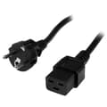 Pikkukuva 1 / 4: StarTech.com 2m tietokone IEC 320 C19 - CEE7 virtajohto, Schuko virtajohto 250V 16A