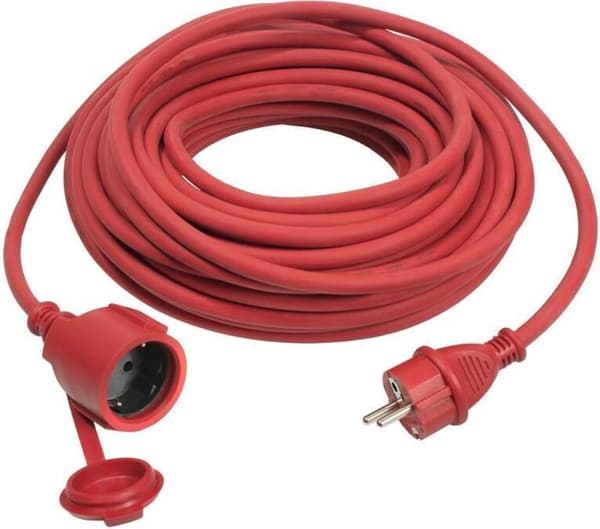 AS Schwabe gummiforlængerledning, rød, H07RNF3G, 1,5 mm² - 10 m