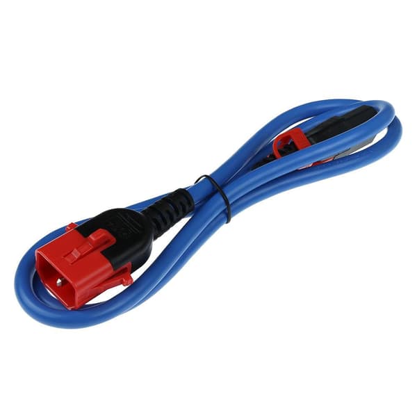ACT strømkabel C13 - C14 Dual IEC LOCK blå 0,5 m (AK5516)