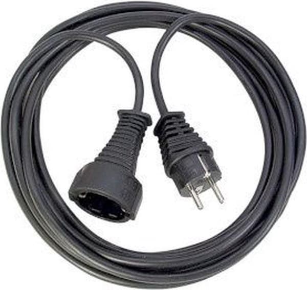 Brennenstuhl 1165460 Kvalitet plast forlængerledning sort - H05VV-F 3G1,5 - 10m