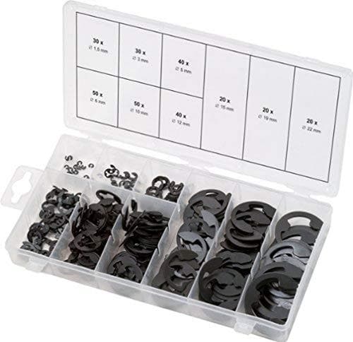 KS TOOLS sortiment af E-ringe, Ø1,5-22mm, 300 stk. (970.0110)