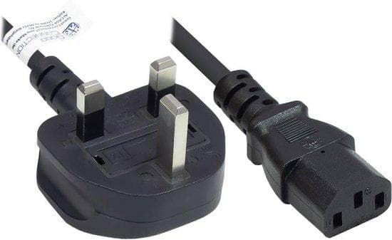Alcasa P7030-S050 Strömkabel Svart 5m Strömkontakt Typ G C13-koppling (P7030-S050)