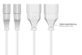 Miniatyrbillede 4 af 4: Gode forbindelser Euro Extension - 1m - Euro-stik Type C (lige) til Euro-stik (lige) - COPPER CONDUCTORS CU - Kernesektion: 0,75 mm² - Strømkabelforlæ
