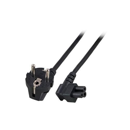 ACT netstik CEE7/7 han (vinklet) - C5 (vinklet) 1,80 m. Længde: 1,8 m Strømkabel cee7/7-c5 ang 1,80 m (AK5005)