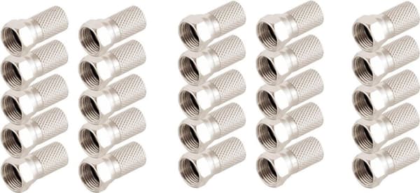 S/CONN maksimal tilslutning F-stik 7.5---med stor møtrik (85010-R-SET25)
