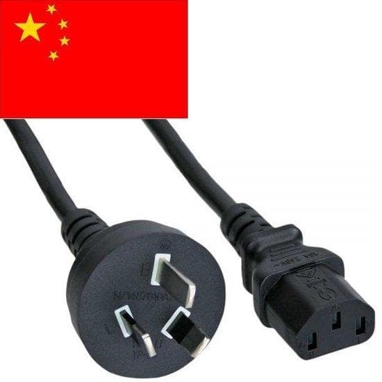 InLine - Strømledning - AS/NZS 3112 (S) til IEC 60320 C13 - 5,0 m - Sort - Kina (16655F)