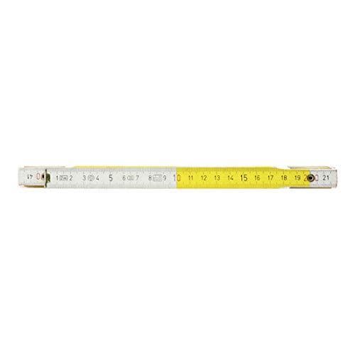 KS TOOLS tommestok af træ, hvid/gul, 2m (300.0063)