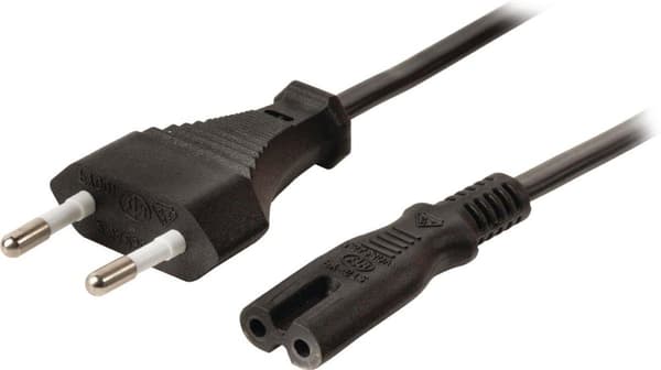 Alcasa P0370-S075 netledning Sort 7,5 m Netstik type C C7 stik