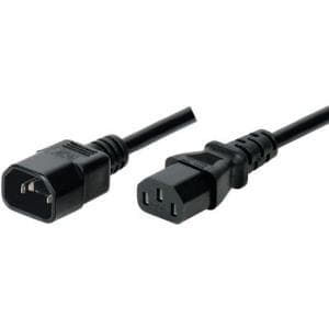 IEC forlængerkabel, IEC-stik til IEC-stik, 1,0 m (35101)