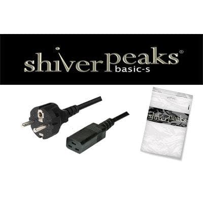 Strømkabel 220V 16 A beskyttelseskontakt CEE7(stik)->CEE7/7-C19(stik) - 3m *shiverpeaks basic* (BS60015-S)