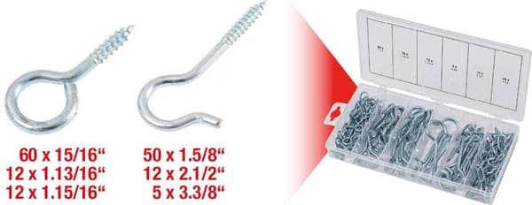 KS Tools 151 stk. krog- og øjeboltsæt