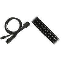 Nanoxia - Strømforsyning - PCI Express strømforsyning, 6-benet (W) - 8-benet PCI Express strømstik med aftagelig 2-benet sektion (M) - 30 cm - sort (9