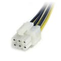 Miniatyrbillede 3 af 3: StarTech.com 6-pin PCI Express Splitter Kabel - Strømfordeler - PCI Express strømforsyning 6-pin (M) - PCI Express strømforsyning 6-pin (W) - 15cm - G