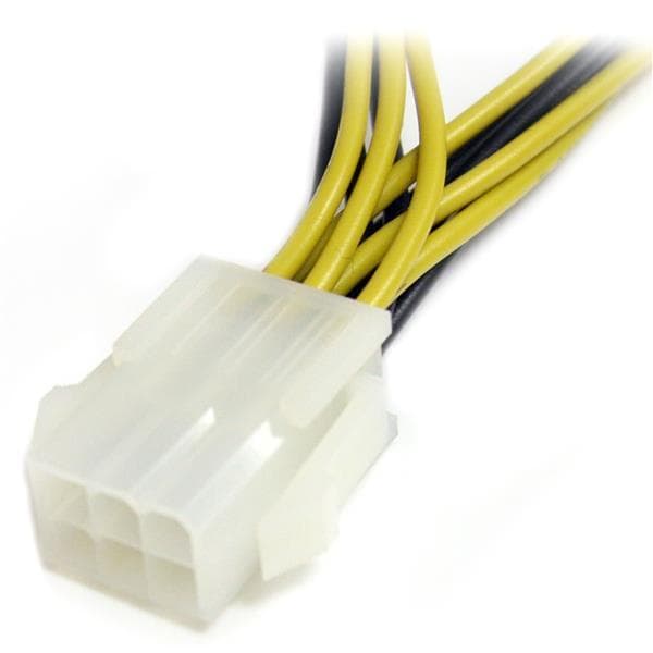 StarTech.com 6-pin PCI Express Splitter Kabel - Strømfordeler - PCI Express strømforsyning 6-pin (M) - PCI Express strømforsyning 6-pin (W) - 15cm - G