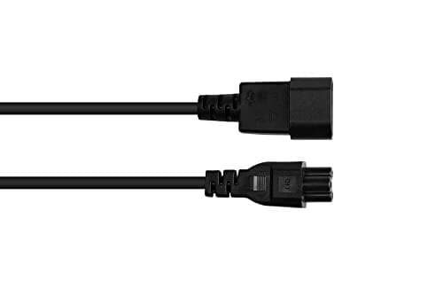 Gode forbindelser IEC Extension - 3 m - C14 (lige) til C5 (lige) - 1,00 mm² - Sort