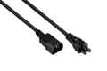 Miniatyrbillede 1 af 4: Gode forbindelser IEC Extension - 3 m - C14 (lige) til C5 (lige) - 1,00 mm² - Sort