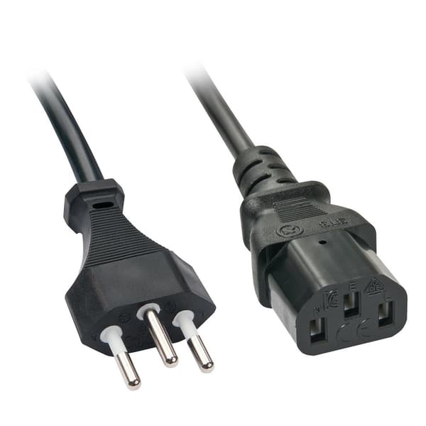 LINDY,30425,30418 kabel AA8Sektor SchweizIEC sort sort0,7 m