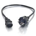 Miniatyrbillede 2 af 4: C2G 2 m 16 AWG europæisk strømkabel (IEC320C13 til CEE7/7)