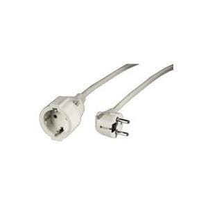 Hama Profi - Strømforsyning forlængerkabel - CEE 7/7 (SCHUKO) (W) - CEE 7/7 (SCHUKO) (M) - 5,0m - formet - hvid (00047866)