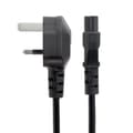 Pikkukuva 4 / 4: StarTech.com kannettavan tietokoneen virtajohdon 3 paikka Iso-Britannialle - BS-1363 - C5 Clover Leaf - Virtajohto (250 VAC) - BS 1363 (M) - IEC 320 E