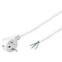 Wentronic goobay NK 103 W - strømkabel - uden stik til CEE 7/7 (type F) (M) - 2,0m - hvid (93311)