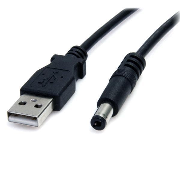 StarTech.com 3 fod USB til Type M Barrel 5V DC strømkabel - strømkabel - 4-benet USB Type A-stik (kun strøm) (M) - DC-stik 5,5 mm (M) - 91 cm - støbt