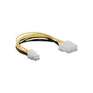 InLine - Strømforsyning - 4 PIN ATX12V (M) - 8-benet strømkabel (EPS12V) (W) - 15 cm (26633A)