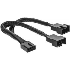 InLine Y-kabel - Fan Power Splitter - 4-benet PWM (M) til 2 x 4-benet PWM (W) - 15 cm - Sort (33328Y)