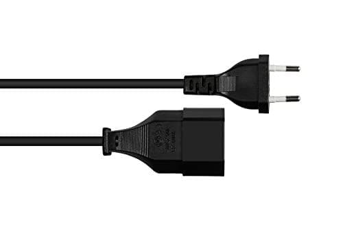 Hyvät liitännät Eurojatko - 50 cm - Europistoke tyyppi C (suora) Euro-liittimeen (suora) - KUPARIJOHDIN CU - Johdon poikkipinta: 0,75 mm² - Virtajohdo