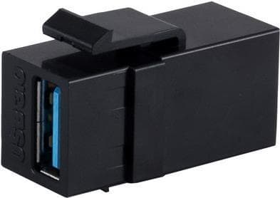 S/CONN maximal anslutning nätverksadapter keystone-kontakt USB-A-uttag 3.0, 5Gbps (08-10041)