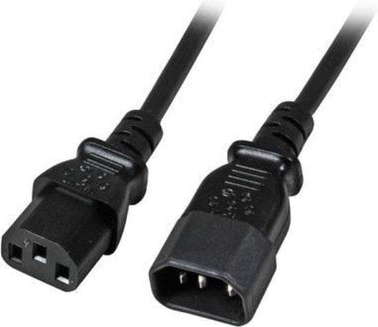 EFB elektronik EFB IEC ext. C14 180°-C13 180°, bw, 0,5 m, 3x0,75 mm (EK503.0,5)