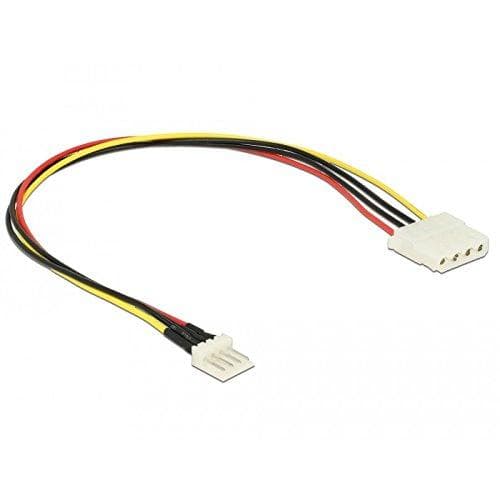 DeLOCK - Virtalähde - sisäinen virtalähde, 4-nastainen (W) - 4-nastainen minivirtalähde (M) - 5 / 12 V - 30 cm (85457)