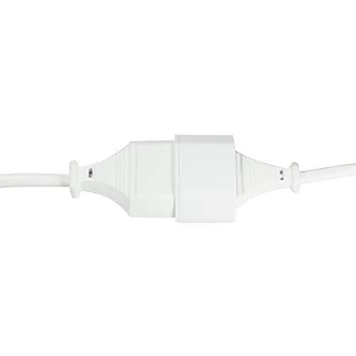 LogiLink - Strömförsörjningskabel - Eurokontakt (M) till Eurokontakt (W) - 1 m - vit