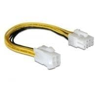 DeLOCK - Adapter för strömkontakt - 4 PIN ATX12V (M) - 8-stifts strömkabel (EPS12V) (W) - 15 cm (82405)