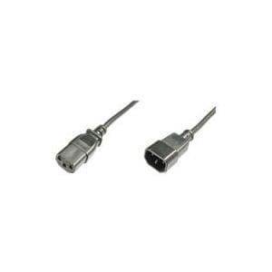 Digitus ASSMANN - Forlængerkabel til strømforsyning - IEC 320 EN 60320 C13 - IEC 320 EN 60320 C14 - 1,8 m - Sort (AK-440201-018-S)