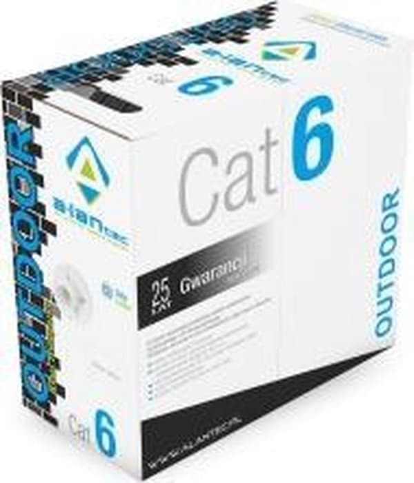 Alantec KIU6OUTZ305 nätverkskabel 305 m Cat6 U/UTP (UTP) Svart