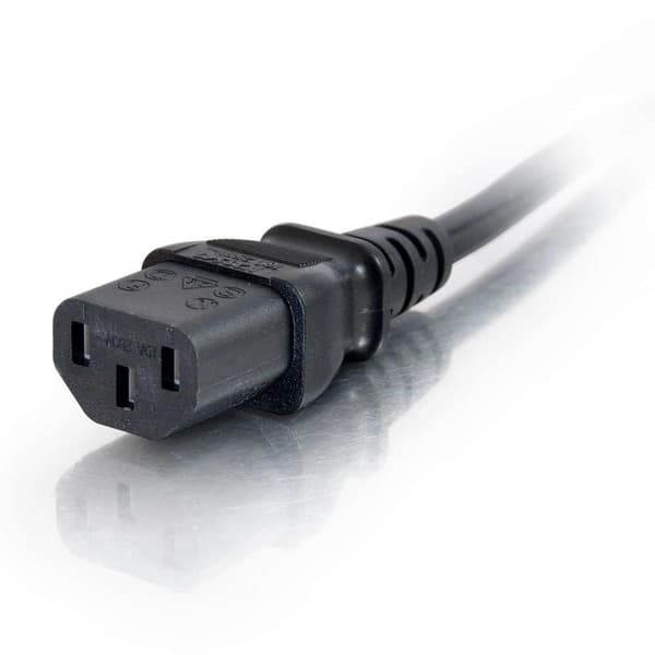 C2G Computer Netledning Forlænger - Strømforsyning forlængerledning (250 VAC) - IEC 320 EN 60320 C13 - til - IEC 320 EN 60320 C14 - 5 m (88506)