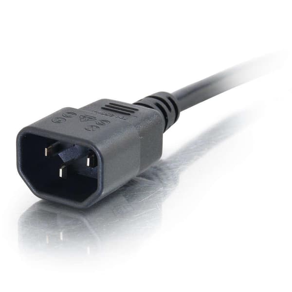 C2G Computer Netledning Forlænger - Strømforsyning forlængerledning (250 VAC) - IEC 320 EN 60320 C13 - til - IEC 320 EN 60320 C14 - 5 m (88506)