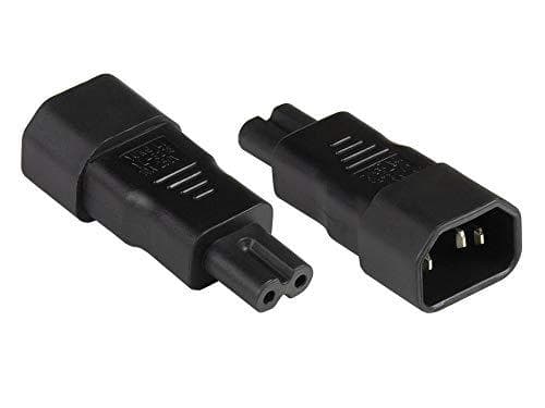 Virtalähteen IEC-liitin C14 (suora) C7/Euro 8 -liitäntään (suora), UL, musta, Good Connections® (PA-1470S)
