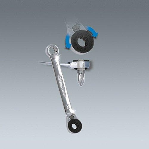 KS TOOLS GEARplus minibit vendbar skraldenøgle 1/4"x1/4 (503.4691)